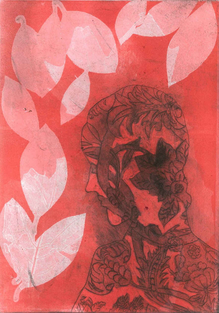Cast II, 2015 (monoprint na papierze) autorstwa Stephen Dow