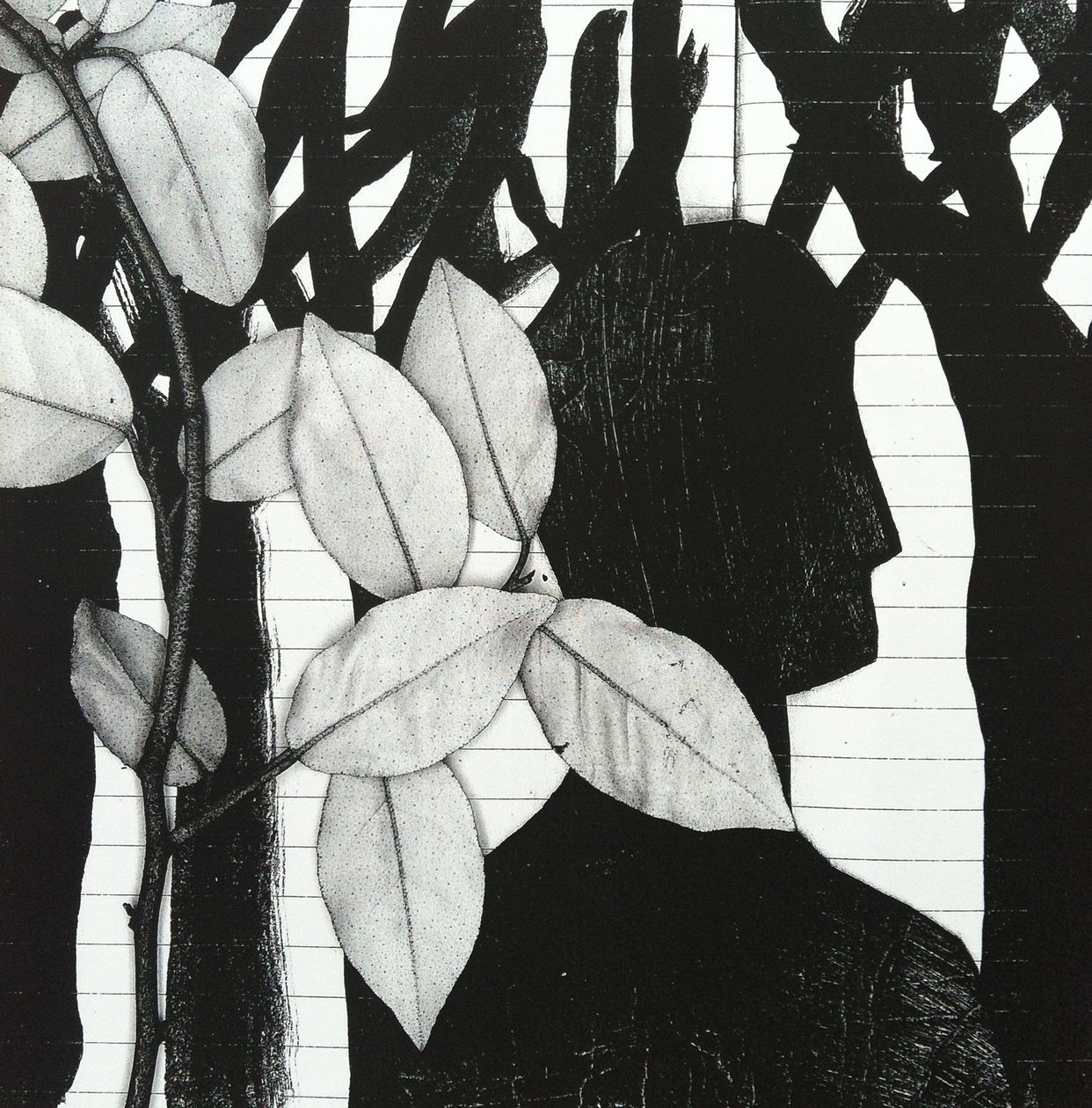 The Woods, 2014 (kolaż) autorstwa Stephen Dow