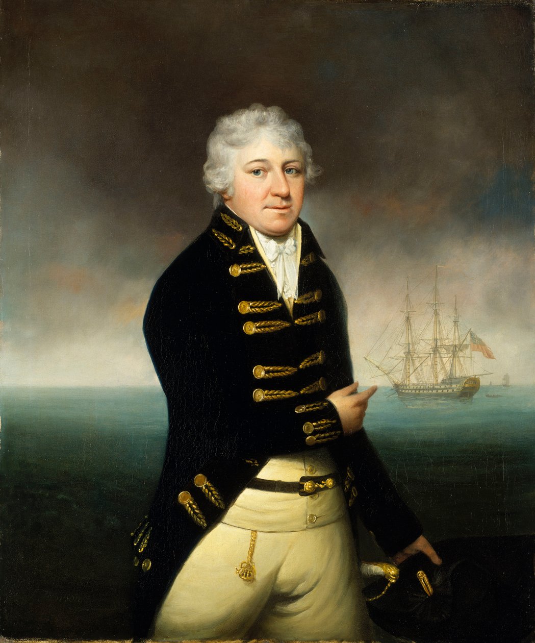 Portret kapitana Kompanii Wschodnioindyjskiej, ok. 1800 r. (obraz olejny) autorstwa Stephen Hewson