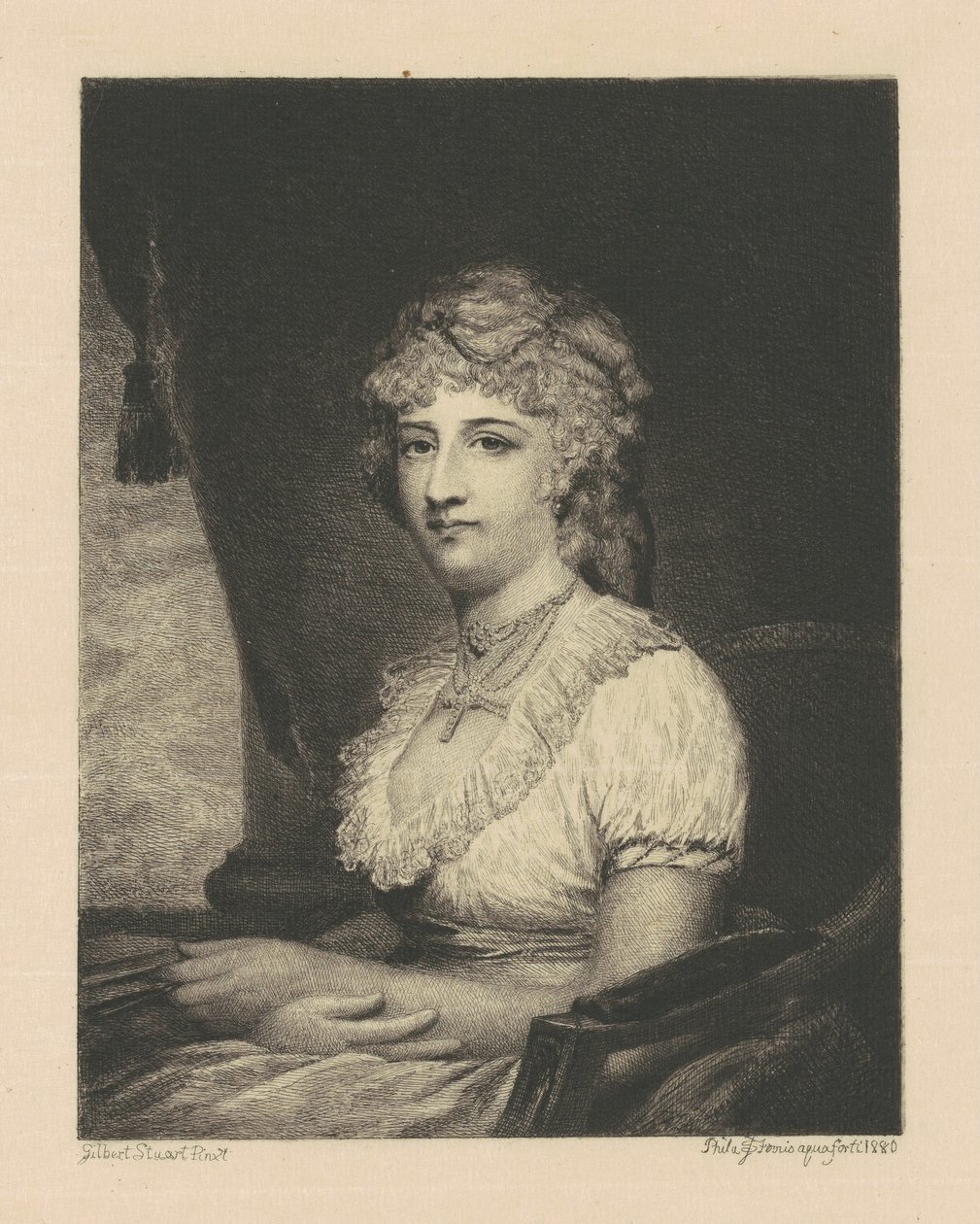 Pani Phillip Nicklin (Julianna Chew) autorstwa Stephen James Ferris, after Gilbert Stuart