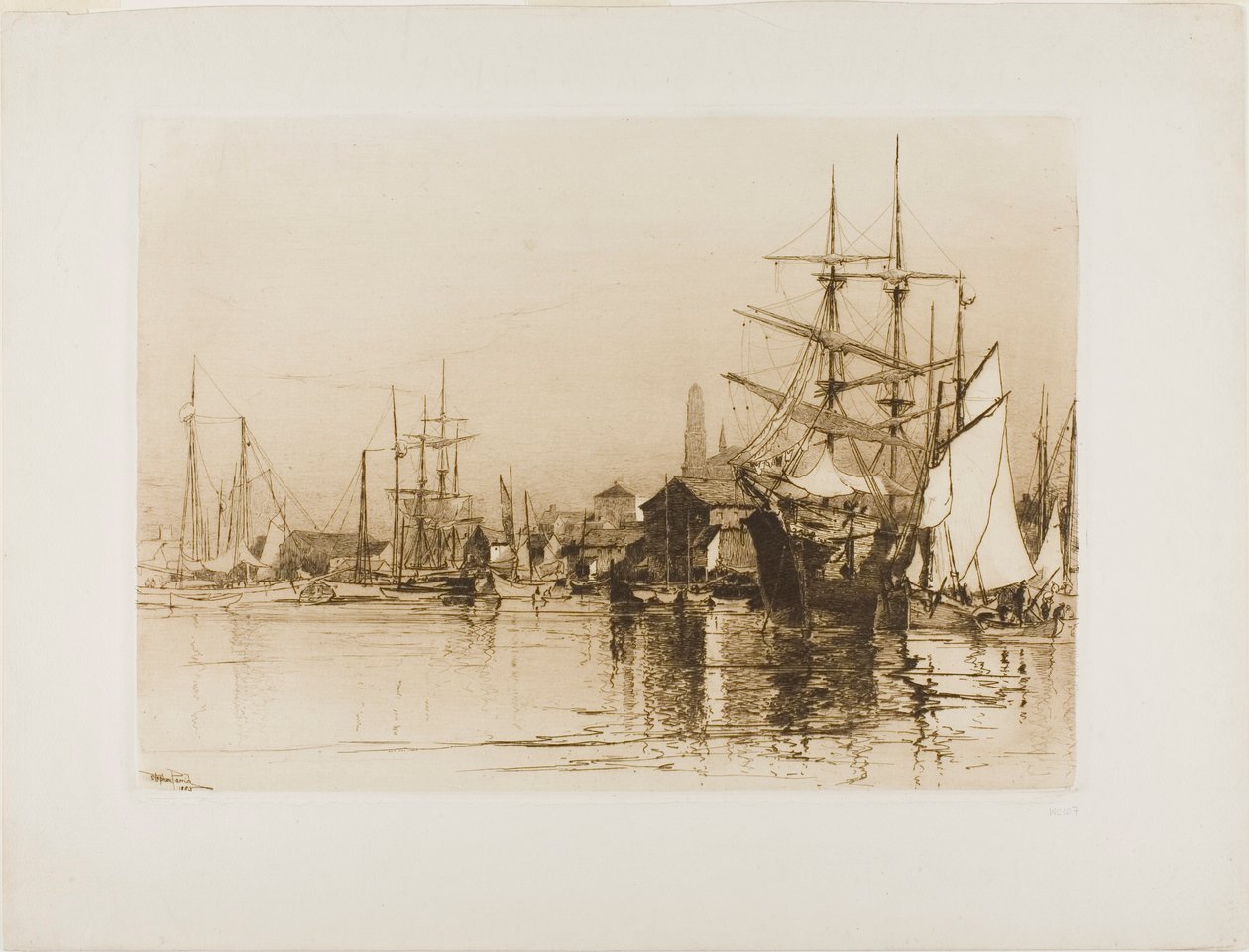Port Wewnętrzny, Gloucester autorstwa Stephen Parrish