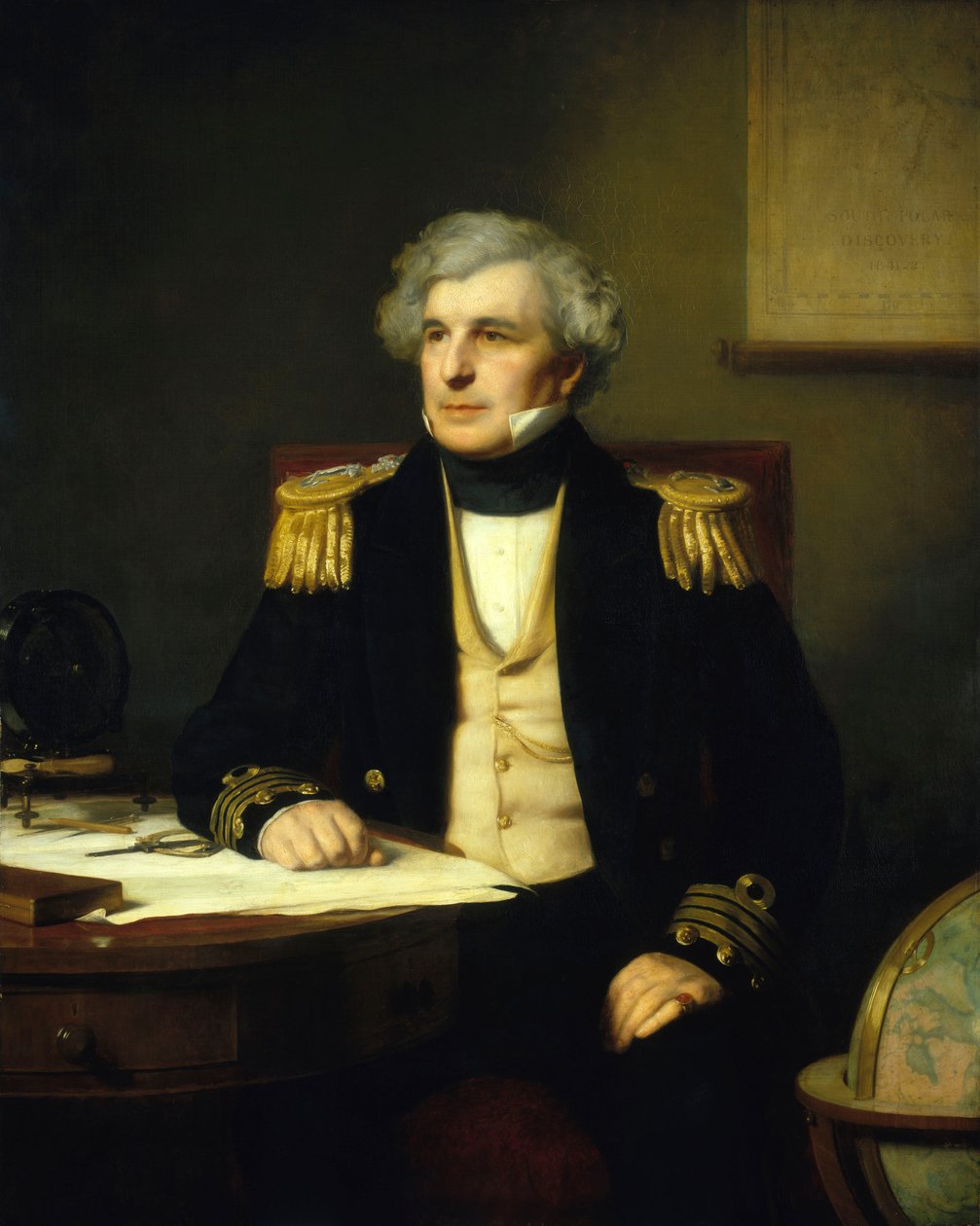 Kapitan Sir James Clark Ross (1800-1862) autorstwa Stephen Pearce