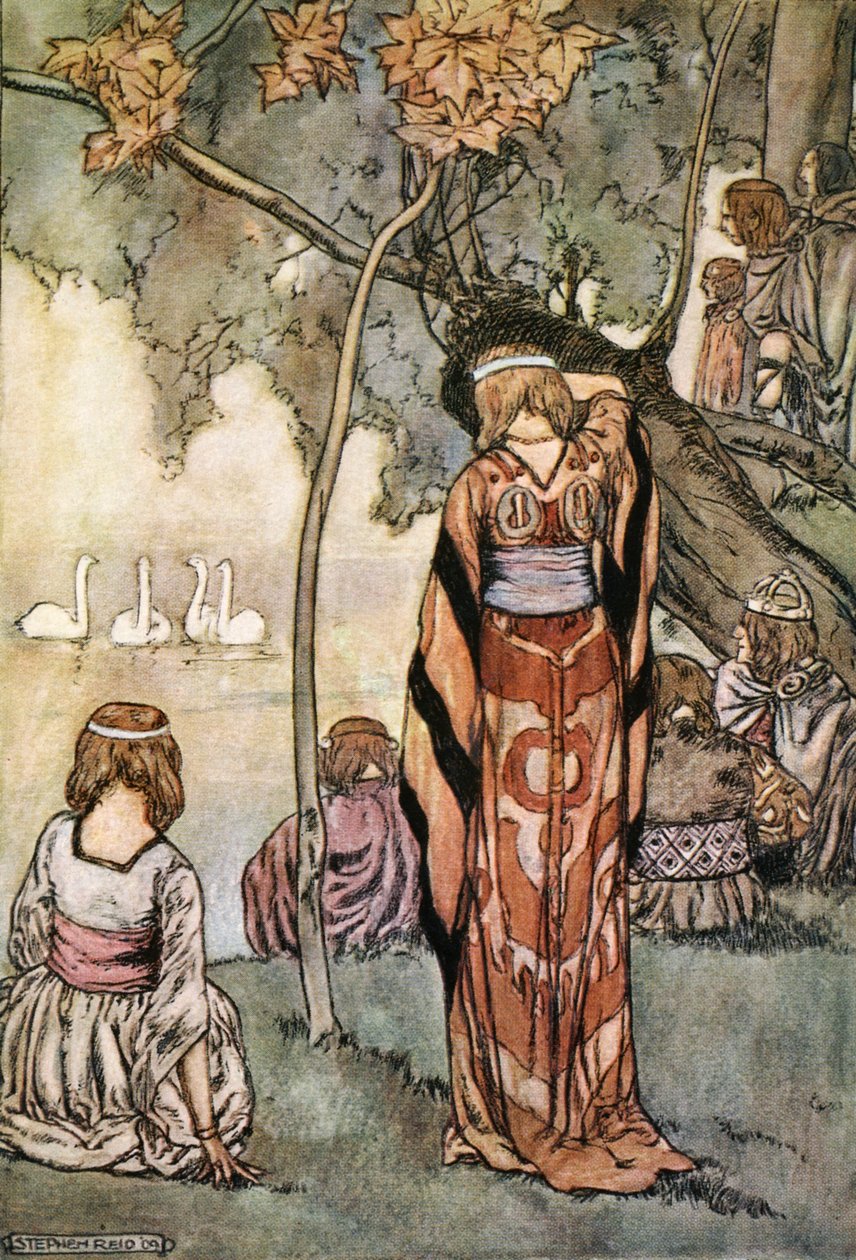 „Zrobili obóz i śpiewały im łabędzie”, ok. 1910. autorstwa Stephen Reid