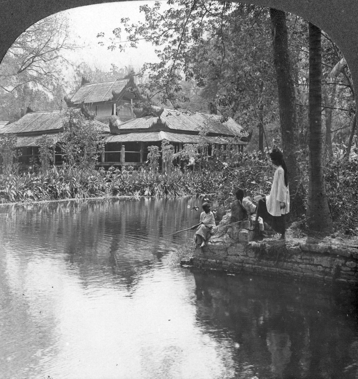 Pałac Południowy w Fort, Mandalay, Birma, 1908 autorstwa Stereo Travel Co