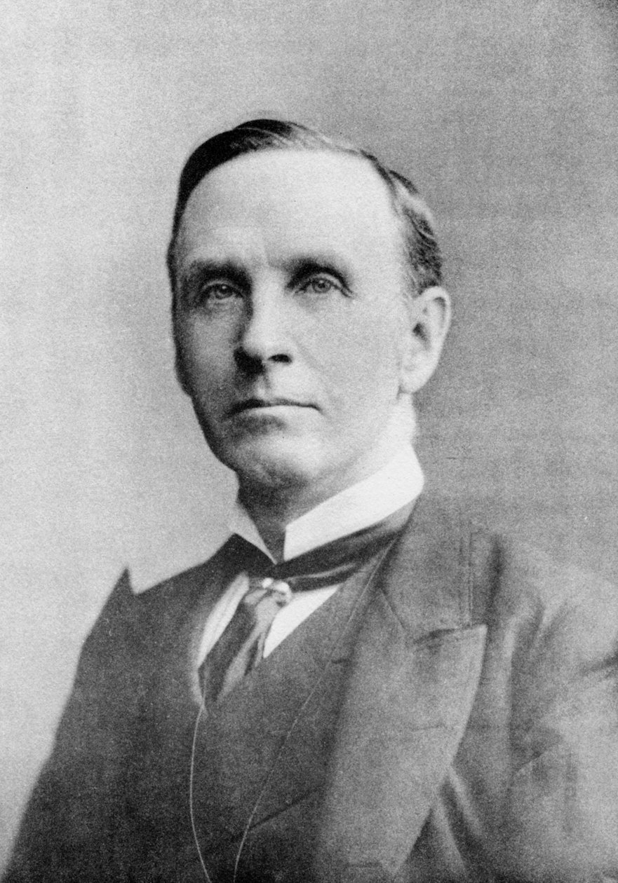 Lord Morley, brytyjski liberalny mąż stanu, pisarz i redaktor gazety, 1913. autorstwa Stereoscopic Company