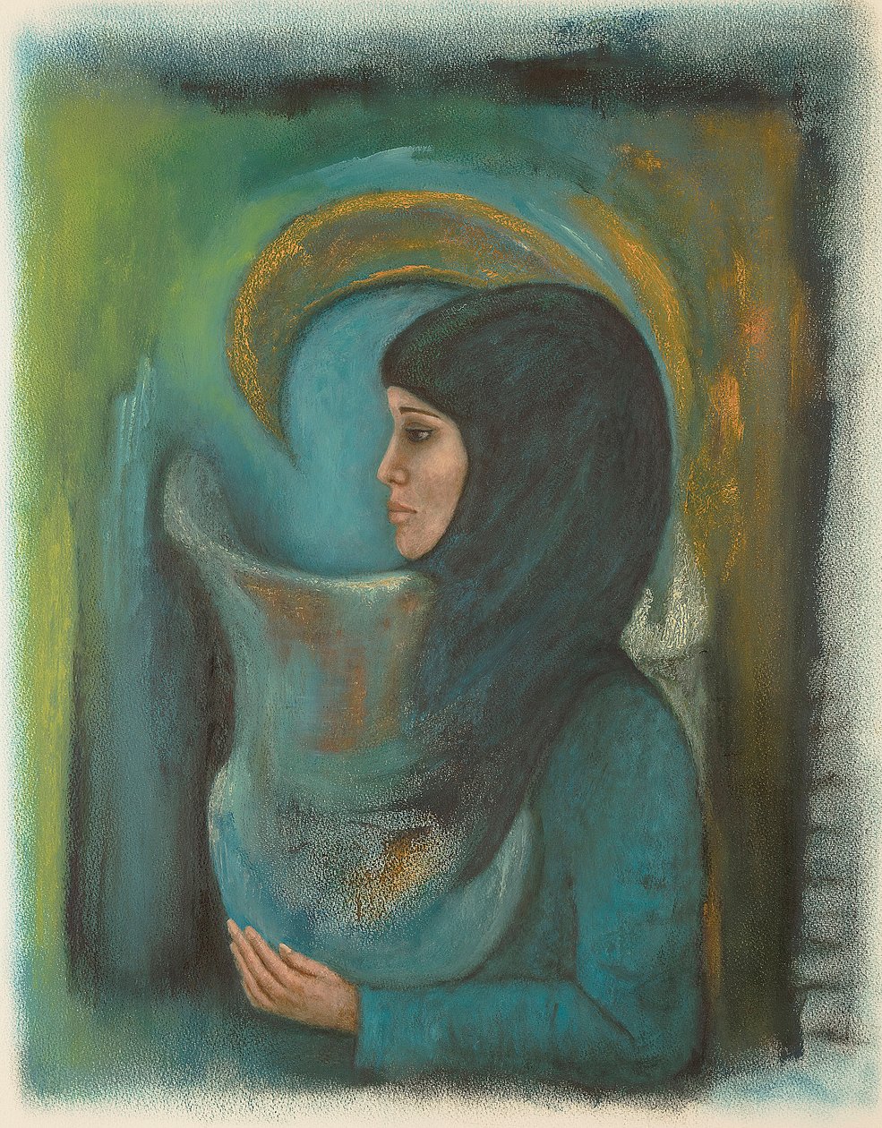 Symbole - kobieta i wazon, 2014 autorstwa Stevie Taylor