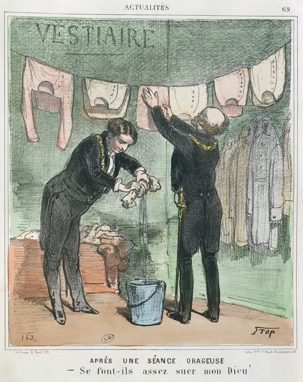 „Po burzliwym seansie”, c.1850 autorstwa Stop