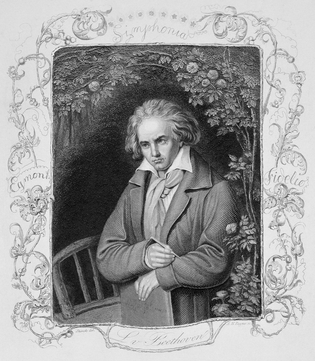 Ludwig van Beethoven (1700-1827) ryty przez Alberta Henry