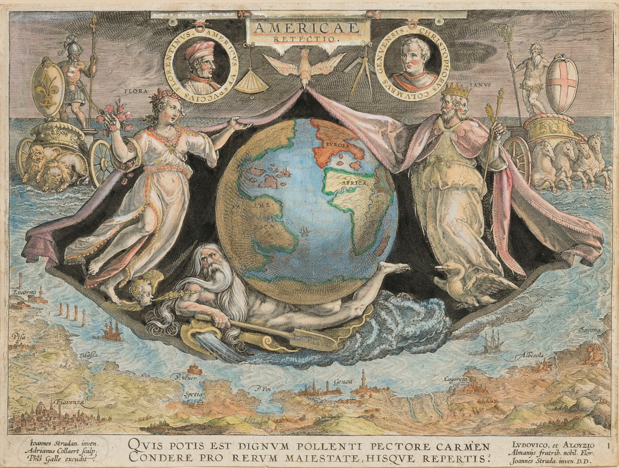 Retekcja Ameryki Retekcja Ameryki, 1591. autorstwa Stradanus