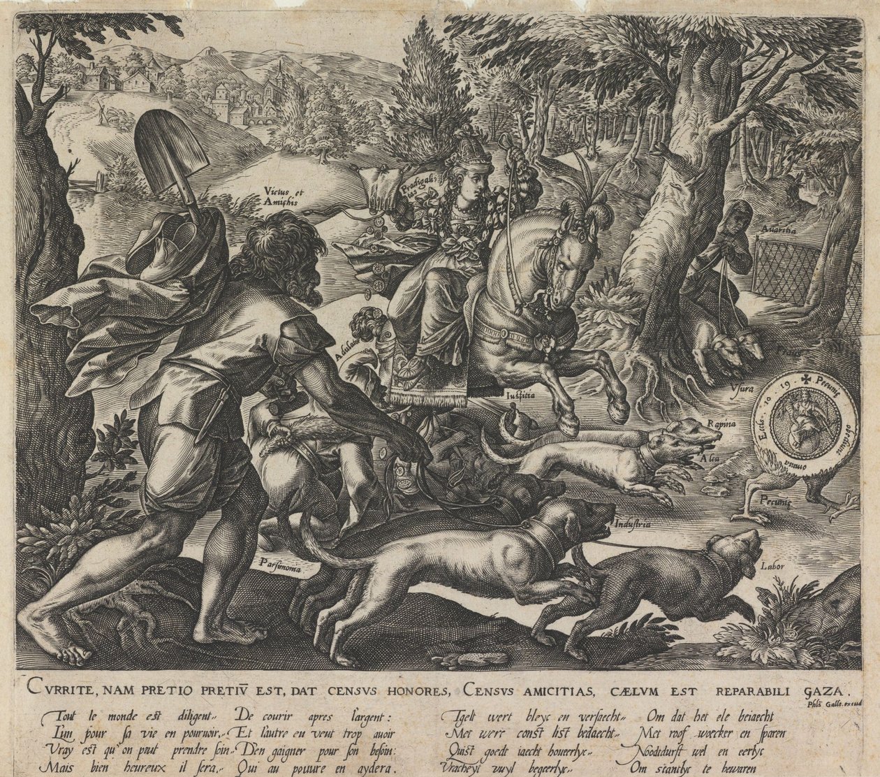 Polowanie alegoryczne, 1578 autorstwa Stradanus