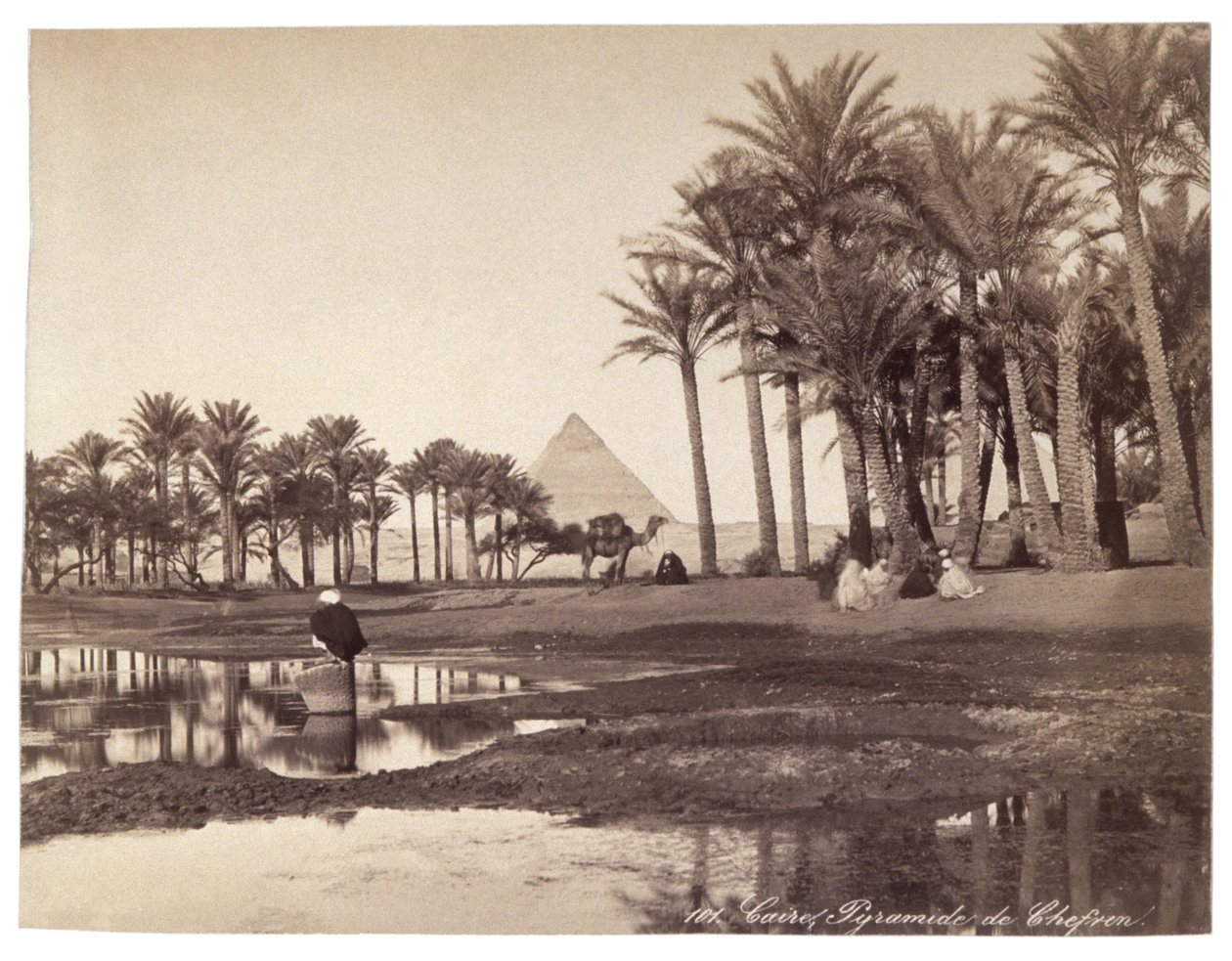 Piramida w Egipcie, ok. 1900 r. (zdjęcie) autorstwa Studio Bonfils