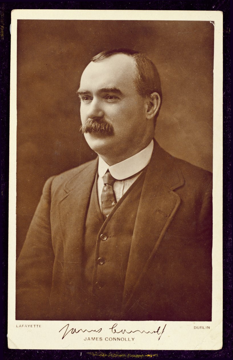 James Connolly (1868-1916) sfotografowany przez Lafayette, Dublin, ok. 1910 r. (zdjęcie w sepii) autorstwa Studio Lafayette