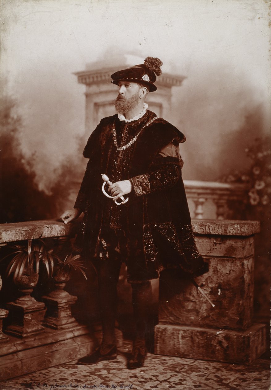 Spencer Compton Cavendish, 8. książę Devonshire, jako cesarz Karol V, Diamentowy Bal Jubileuszowy księżnej Devonshire w Devonshire House autorstwa Studio Lafayette