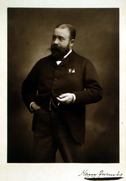 Harry Furniss (1854-1925), ilustrator i karykaturzysta, fotografia portretowa (zdjęcie czarno-białe) autorstwa Studio Walery