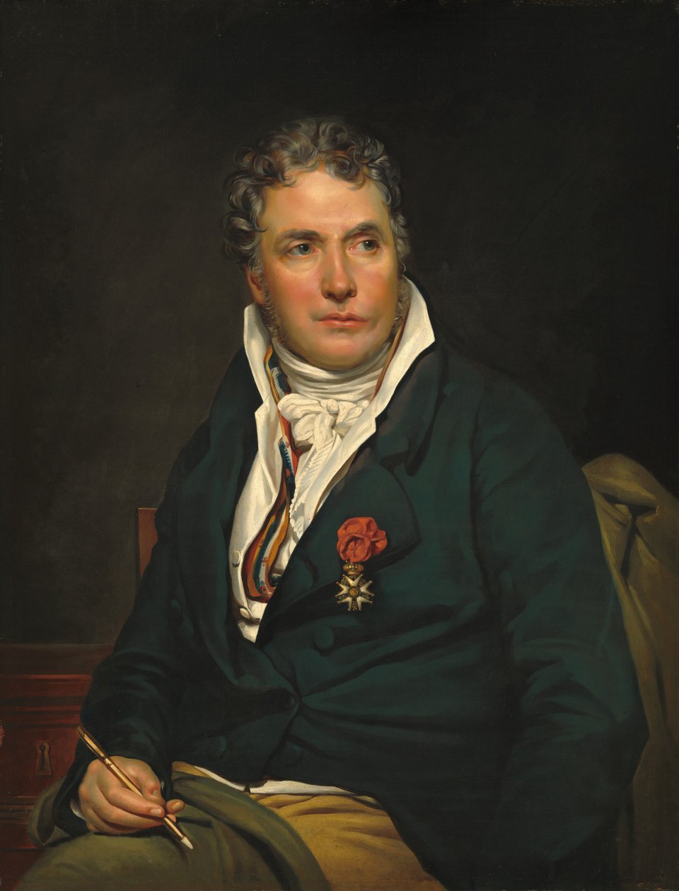 Jacques-Louis David autorstwa Studio of Georges Rouget