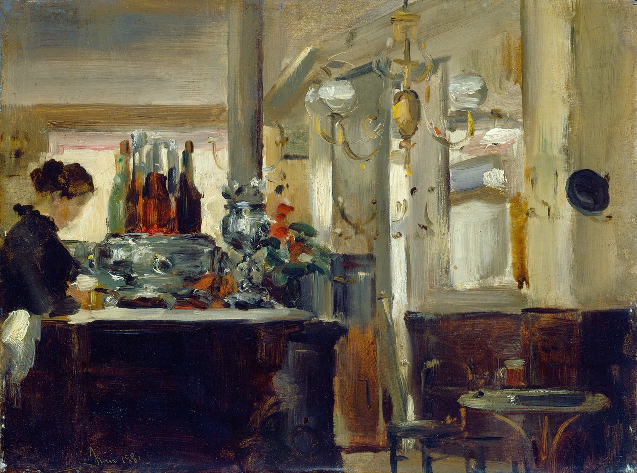 Dobra kawiarnia Bock autorstwa Style of Edouard Manet