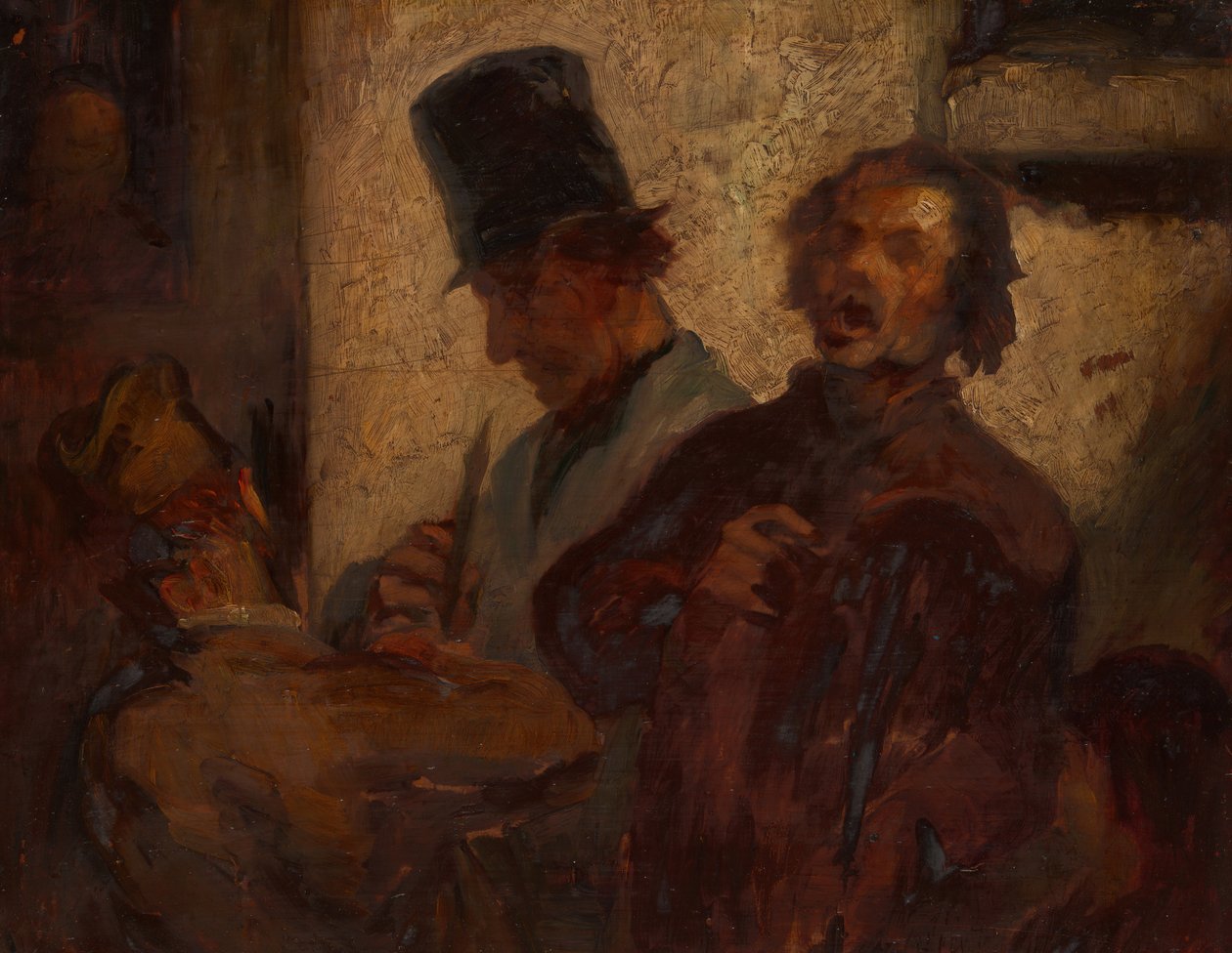 Muzycy uliczni, ok. 1855. autorstwa Style of Honoré Victorin Daumier.