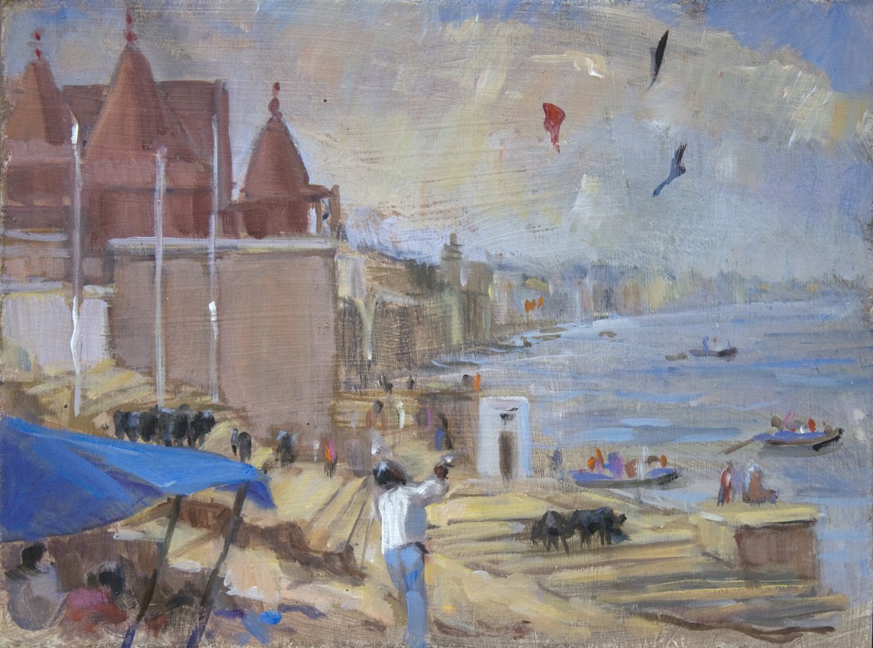 Latawiec w Varanasi, 2012, autorstwa Sue Wales