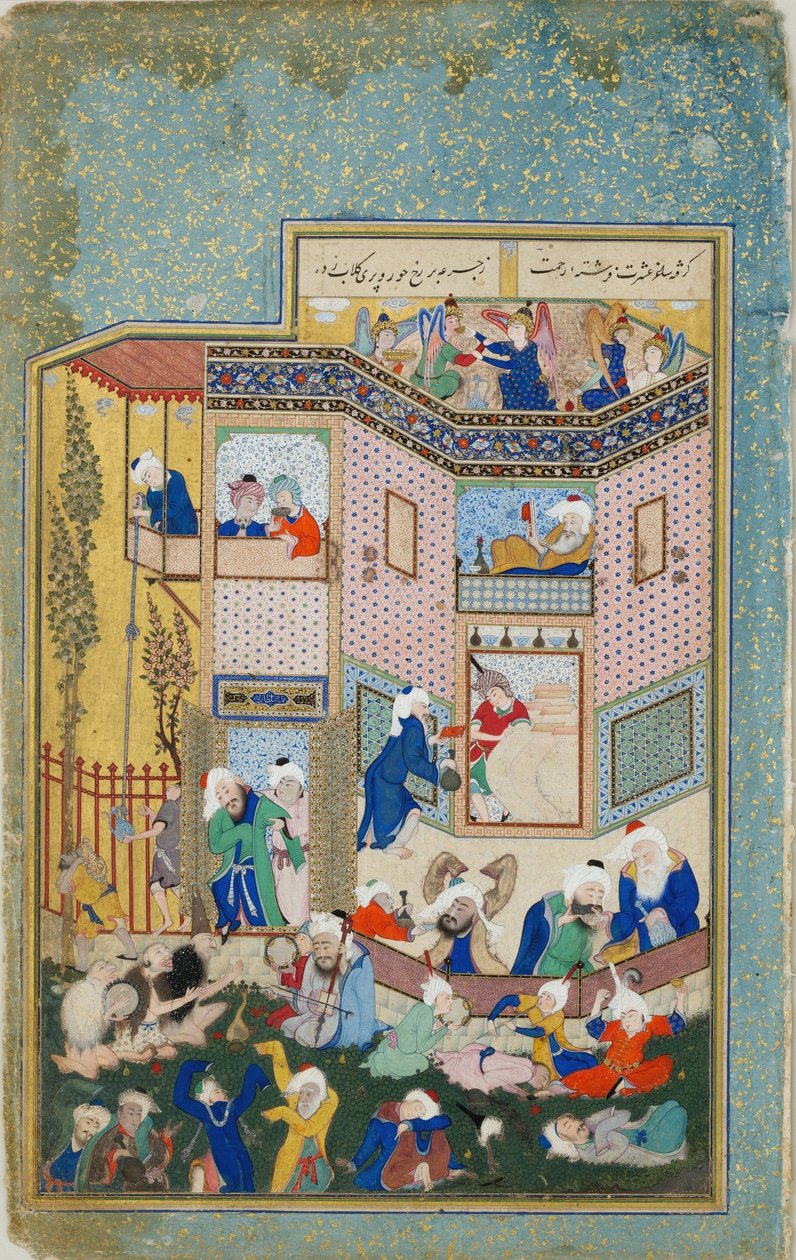 Alegoria pijaństwa autorstwa Sultan Muhammad