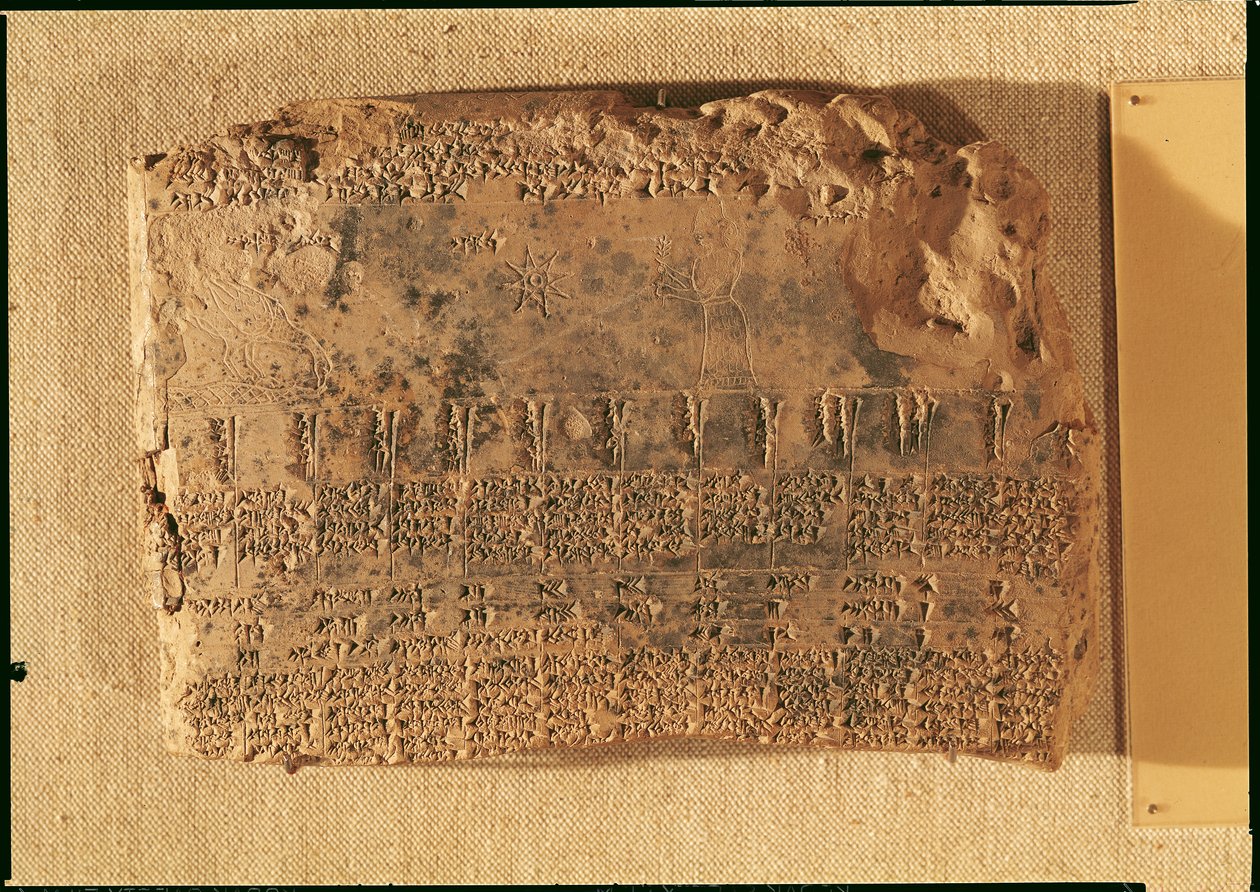 Tabliczka astrologiczna, z Uruk (obecnie Warka, Irak) autorstwa Sumerian