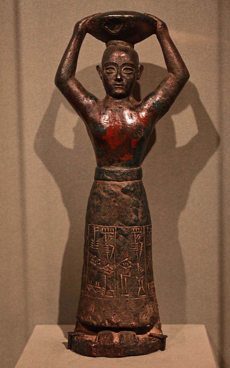 Rzeźba dynastii króla Ur-Nammu, 2112-2004 pne (miedź) autorstwa Sumerian Mesopotamian School