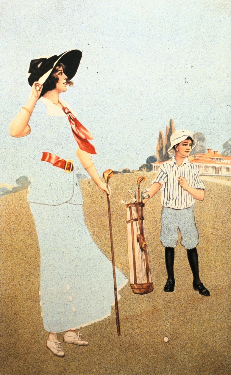 „Dama i Caddy”, Amerykanin, 1913 autorstwa Sunfit and Co