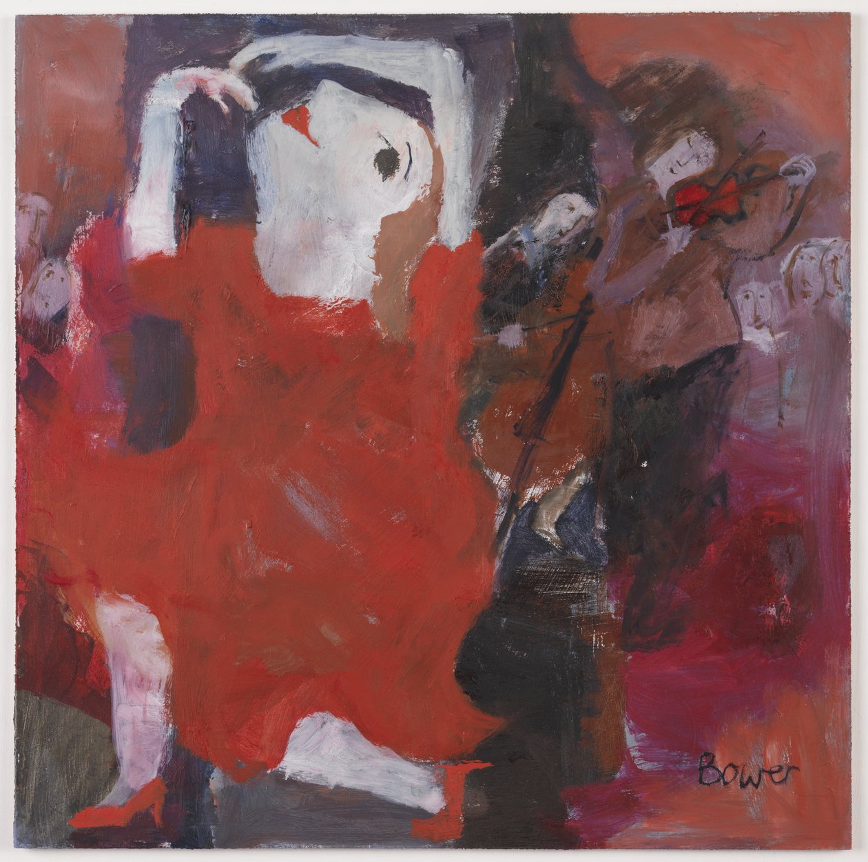 Czerwone skrzypce, 2007 autorstwa Susan Bower