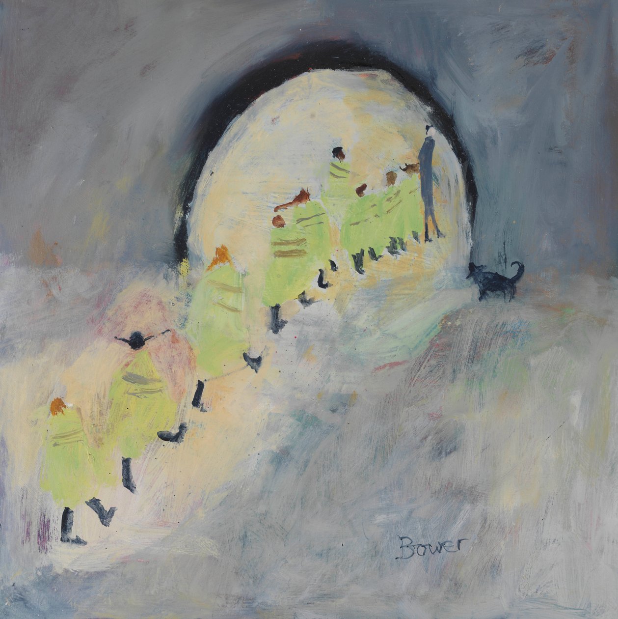 Pieszy autobus II, 2011 autorstwa Susan Bower