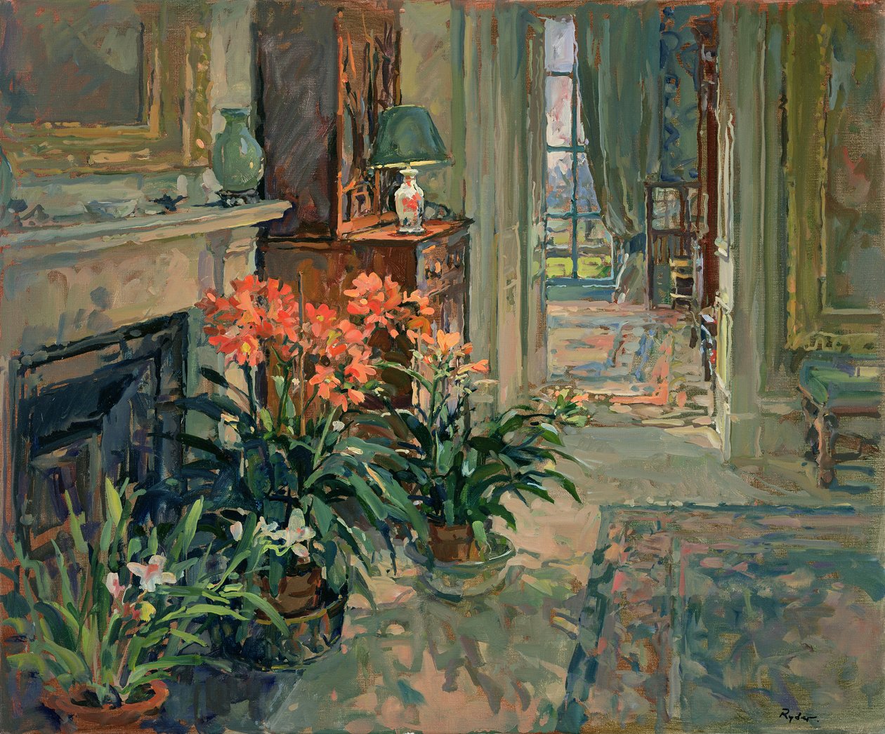 Clivia i Orchidea autorstwa Susan Ryder