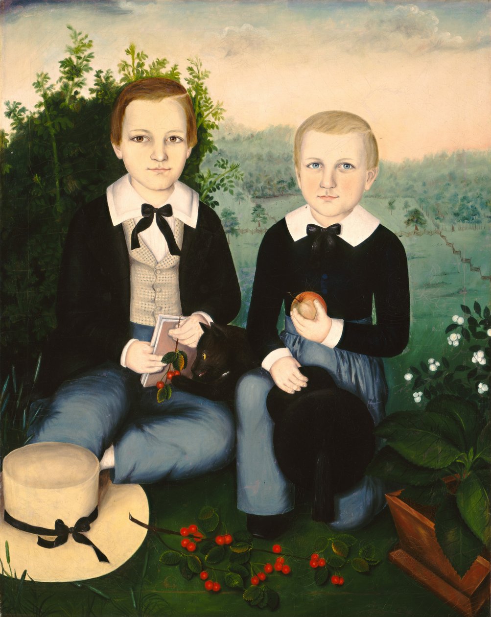 Bracia, ok. 1845. autorstwa Susan Catherine Waters