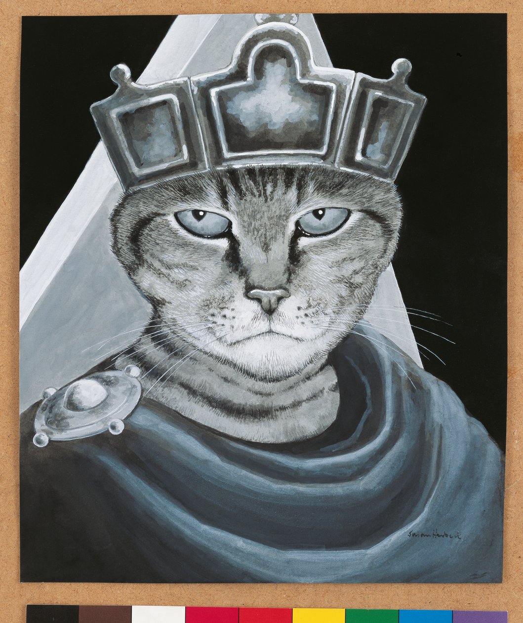Ilustracja z Cats Galore! A Compendium of Cultured Cats (wyd. 2015) autorstwa Susan Herbert