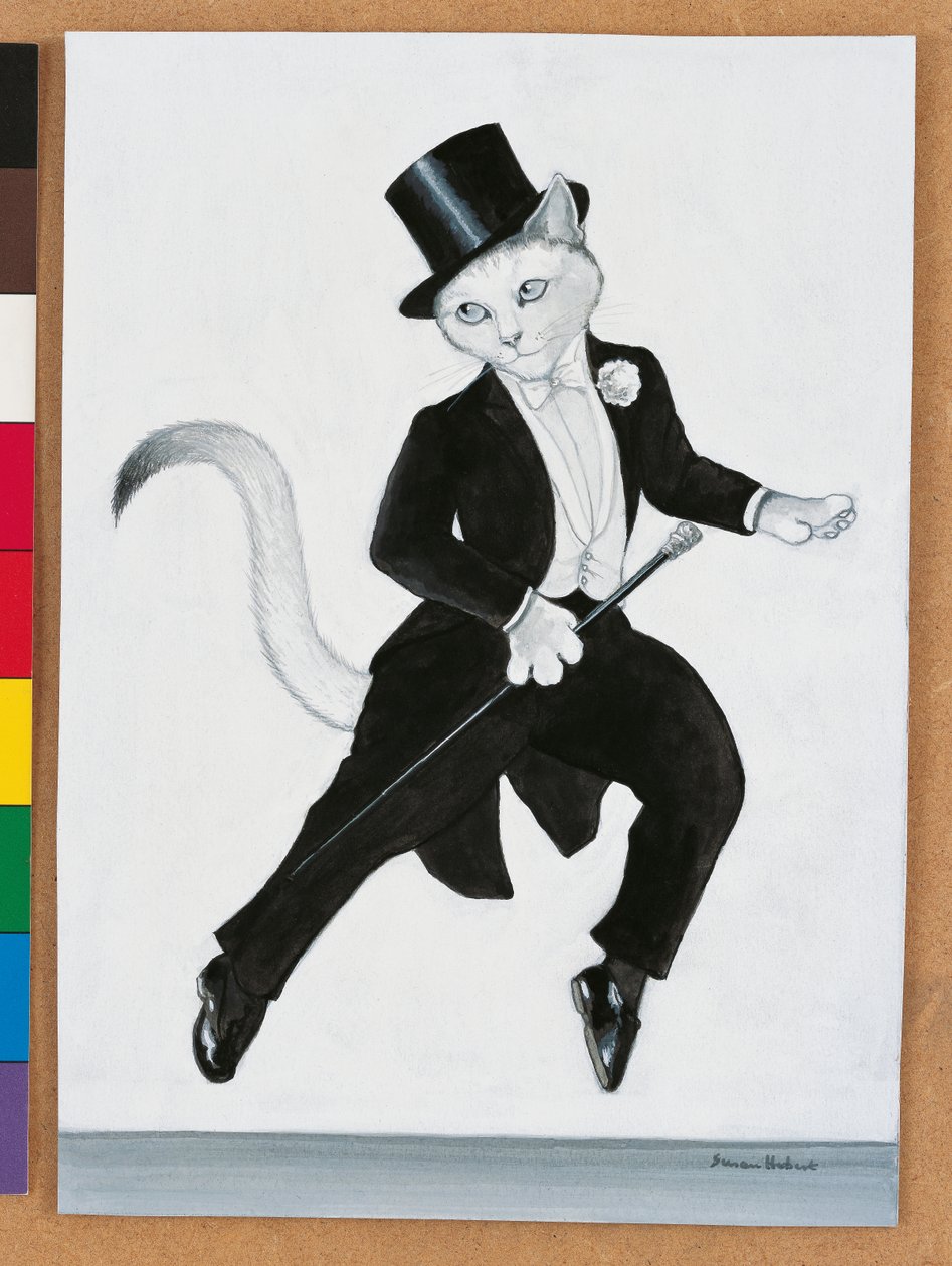Ilustracja z Cats Galore! A Compendium of Cultured Cats (wyd. 2015) autorstwa Susan Herbert