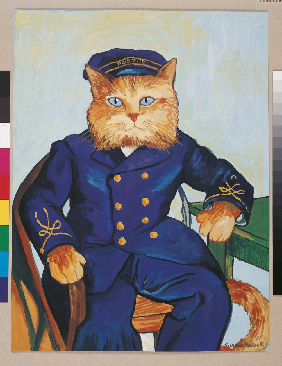 Ilustracja z Cats Galore! A Compendium of Cultured Cats (wyd. 2015) autorstwa Susan Herbert