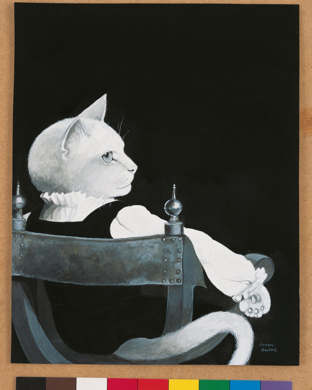 Ilustracja z Cats Galore! A Compendium of Cultured Cats (wyd. 2015) autorstwa Susan Herbert