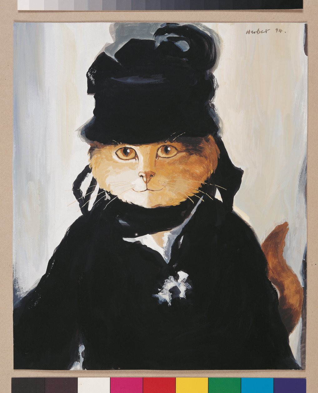Ilustracja z Cats Galore! A Compendium of Cultured Cats (wyd. 2015) autorstwa Susan Herbert