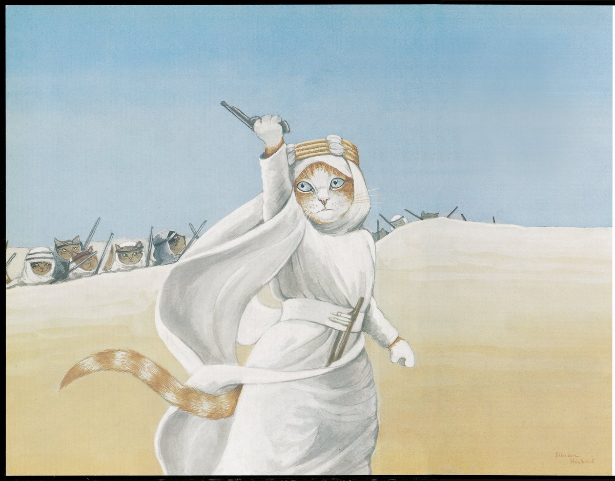 Ilustracja z filmu Koty (wyd. 2006) autorstwa Susan Herbert