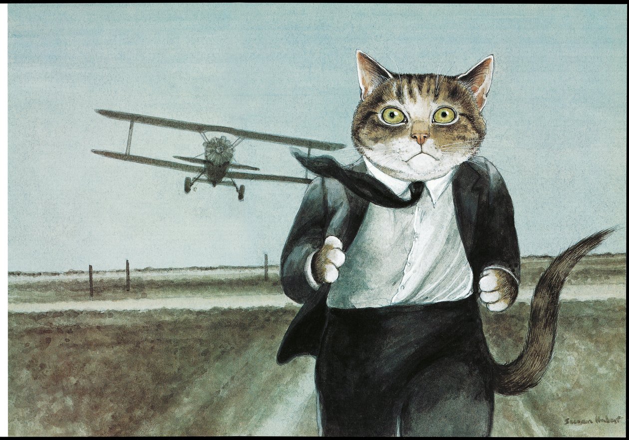 Ilustracja z filmu Koty (wyd. 2006) autorstwa Susan Herbert