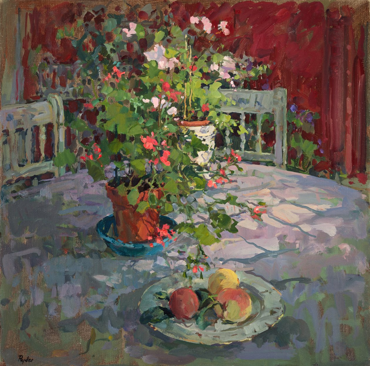Stół w oranżerii autorstwa Susan Ryder