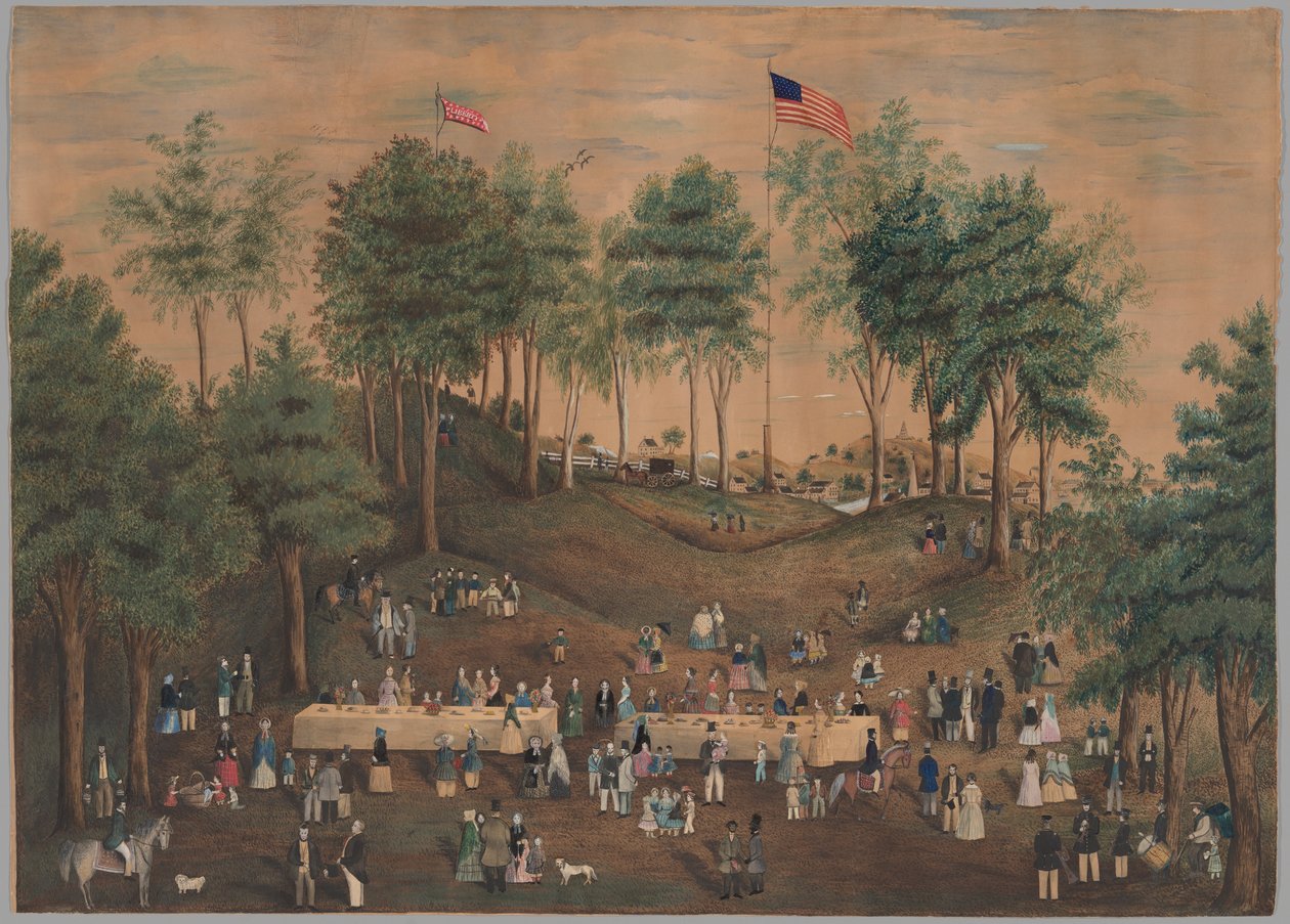 Piknik antyniewolniczy w Weymouth Landing, Massachusetts autorstwa Susan Torrey Merritt