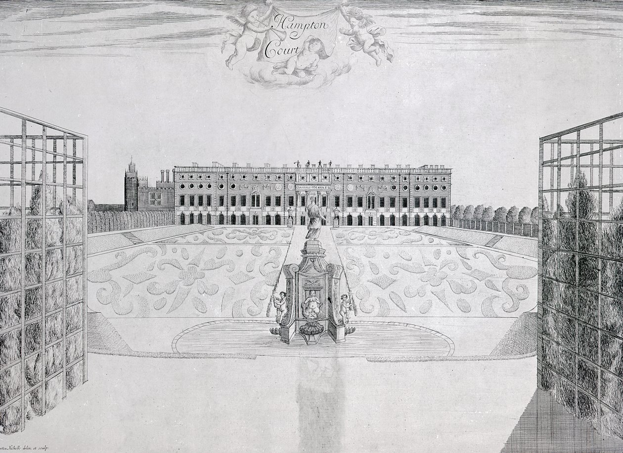 Hampton Court South Front, c.1830 autorstwa Sutton Nicholls
