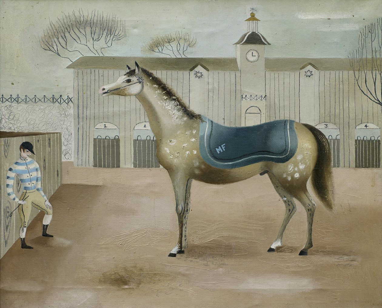 Żółty koń (olej na płótnie) autorstwa Suzanne Cooper