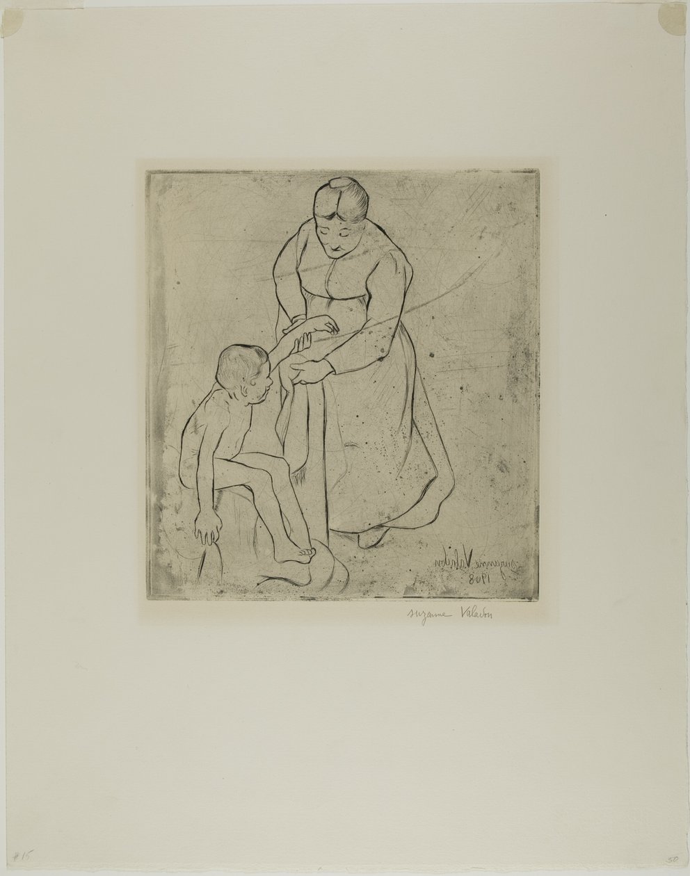 Babcia i dziecko autorstwa Suzanne Valadon