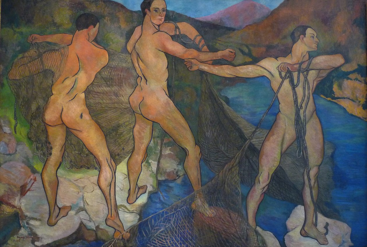 Ciągnięcie sieci, 1914 autorstwa Marie Clementine (Suzanne) Valadon
