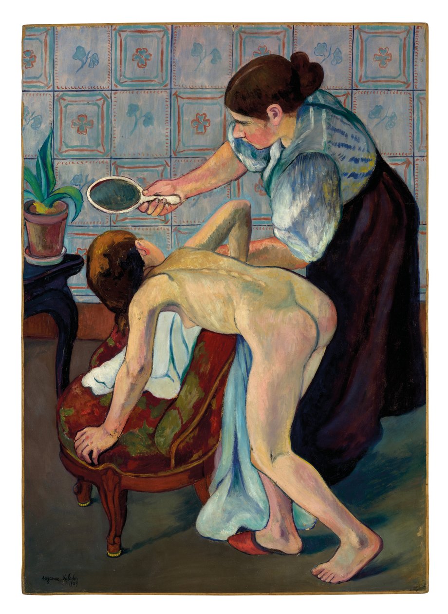 Mała dziewczynka w lustrze autorstwa Suzanne Valadon