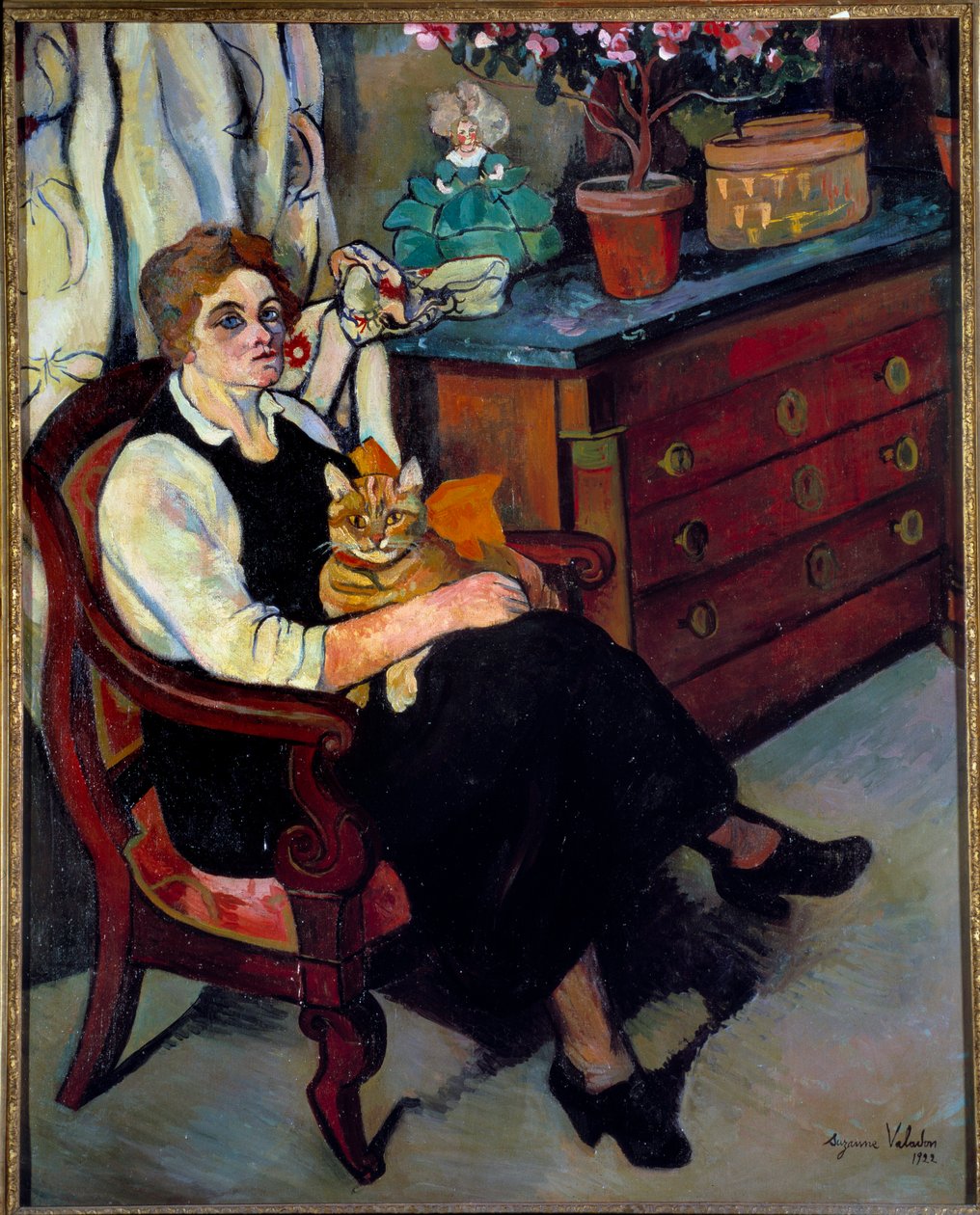 Obraz Miss Lily Walton autorstwa Marie-Clementine (Marie Clementine) Valadon, dit Suzanne Valadon (1865-1938) autorstwa Suzanne Valadon