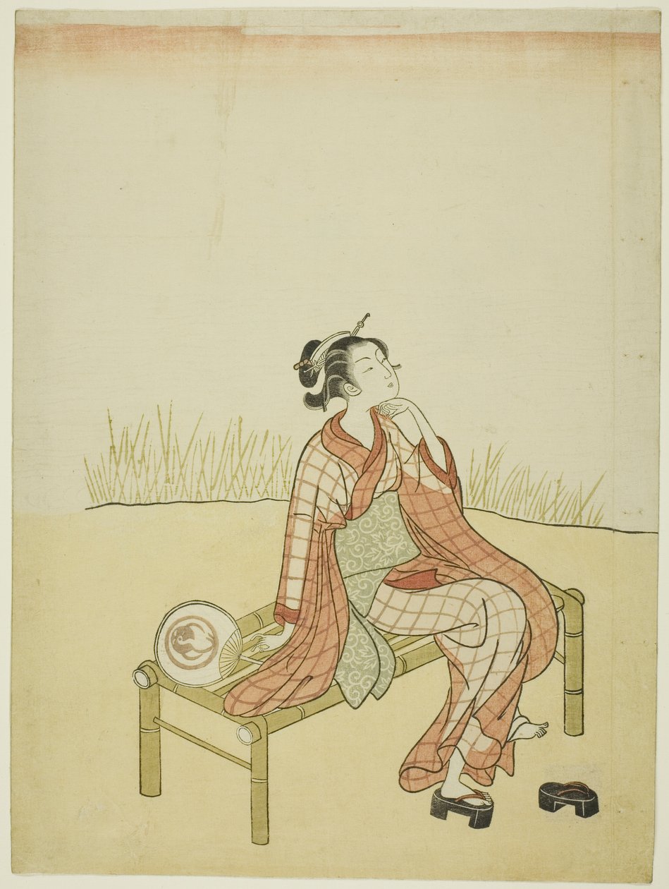 Nad strumieniem autorstwa Suzuki Harunobu