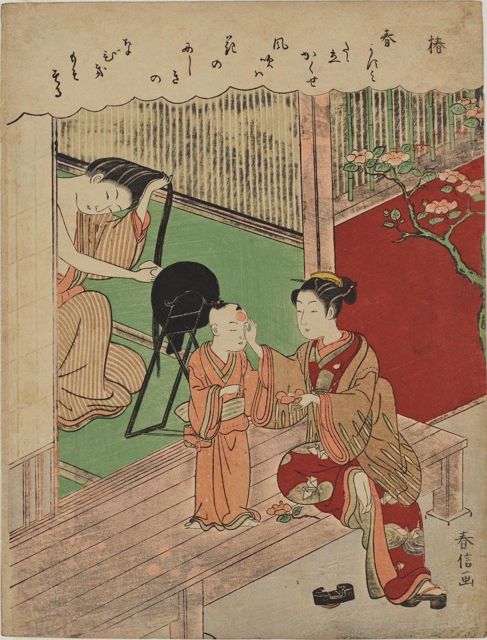 Kamelie autorstwa Suzuki Harunobu