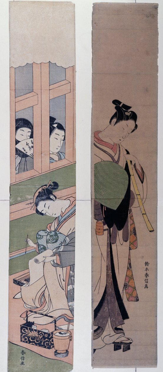 Kurtyzany — Suzuki Harunobu (1725-1770), Japonia autorstwa Suzuki Harunobu