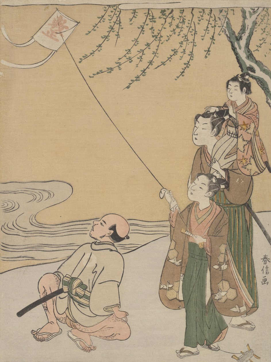 Latawiec, ca. 1766 r., ok. 1766 r. 1766. autorstwa Suzuki Harunobu