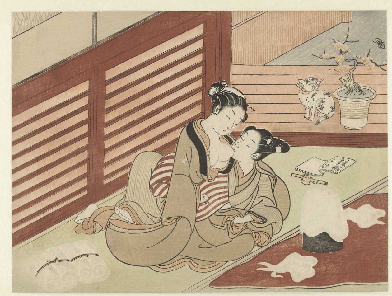 Para zakochanych autorstwa Suzuki Harunobu